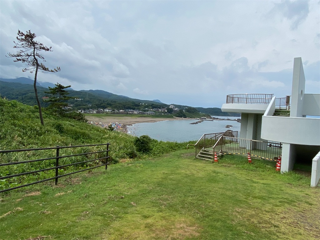 【観光】新潟県　鯨波海水浴場　無料駐車場　